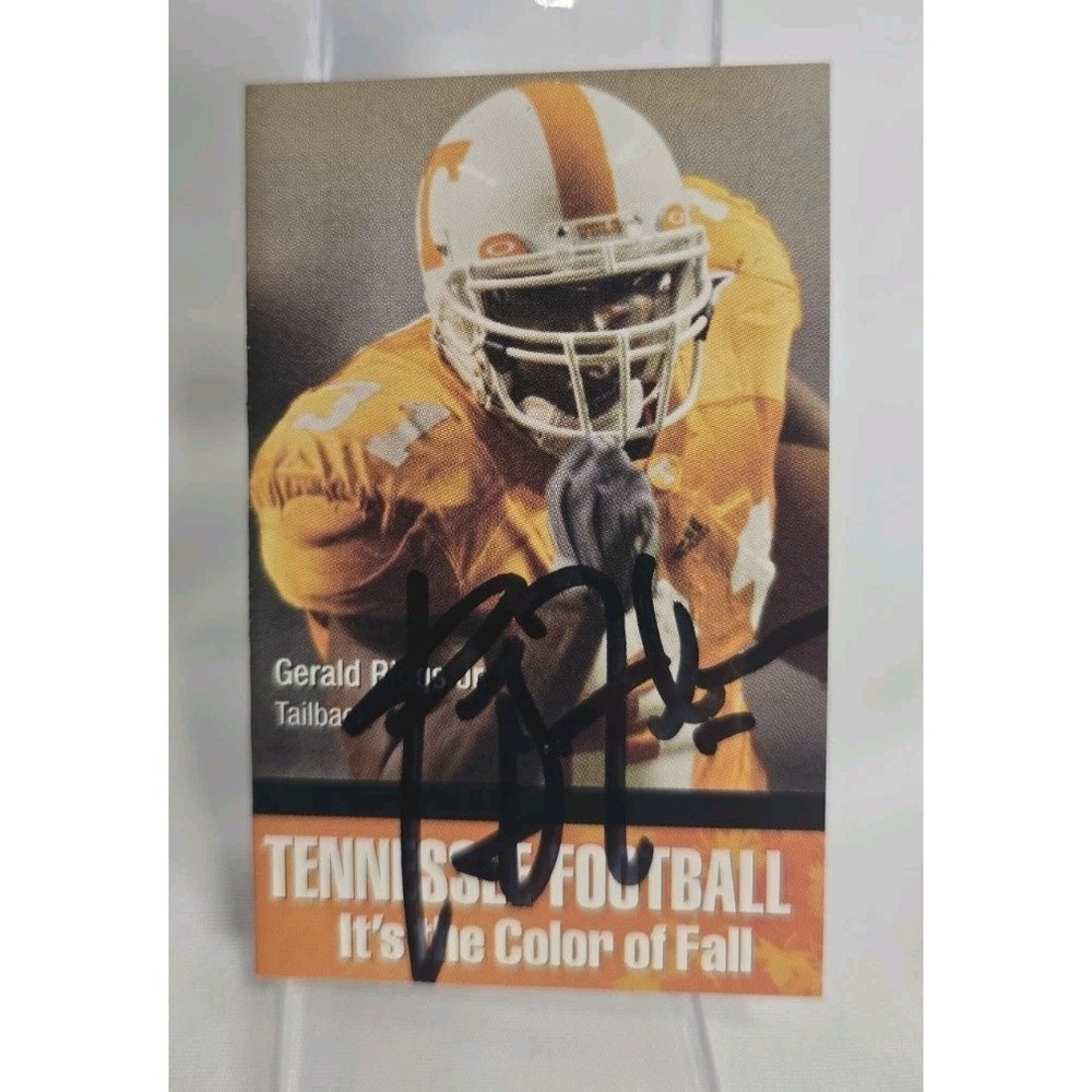 2006 Team-Issued Signed Gerald Riggs Jr. Tennessee Volunteers Football Card